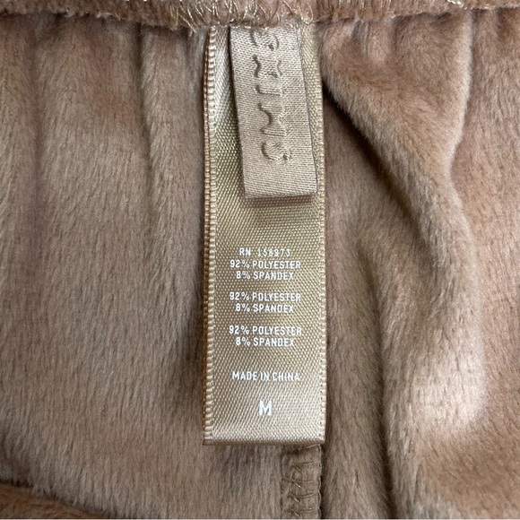 Skims Velour Velvet Track Pants Zipper Pockets Pull On Travel Comfy Soft Medium - Picture 3 of 12